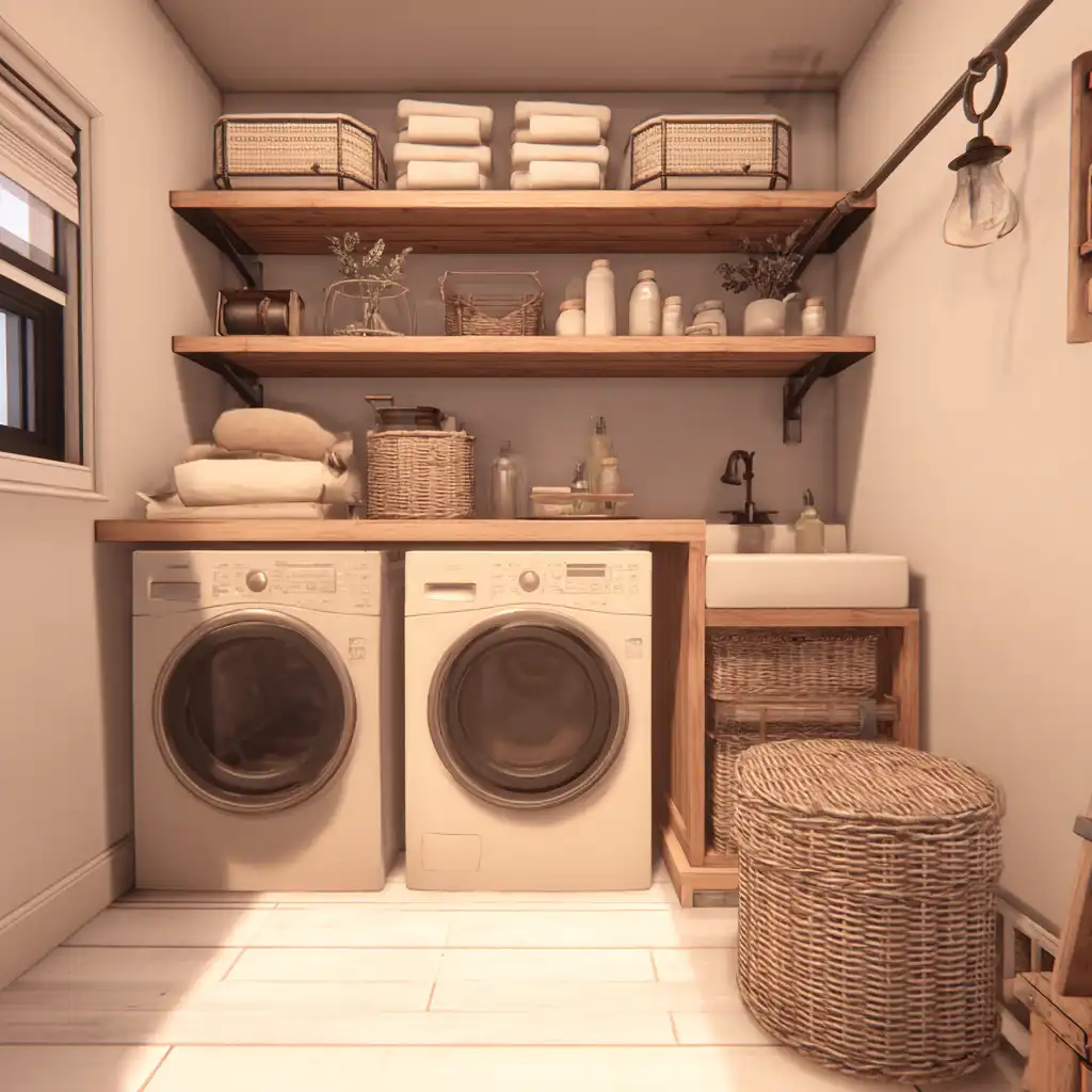 Art-Filled Laundry Room