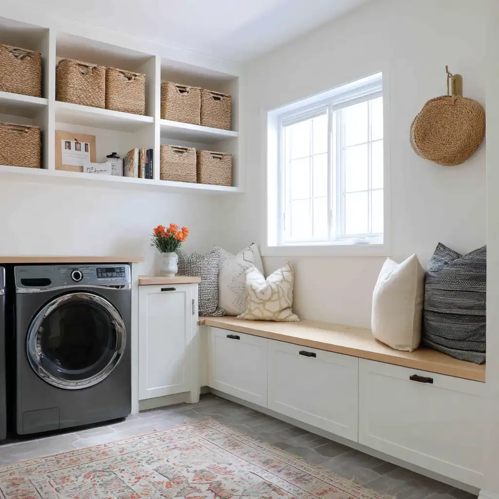 Built-In Bench with Storage