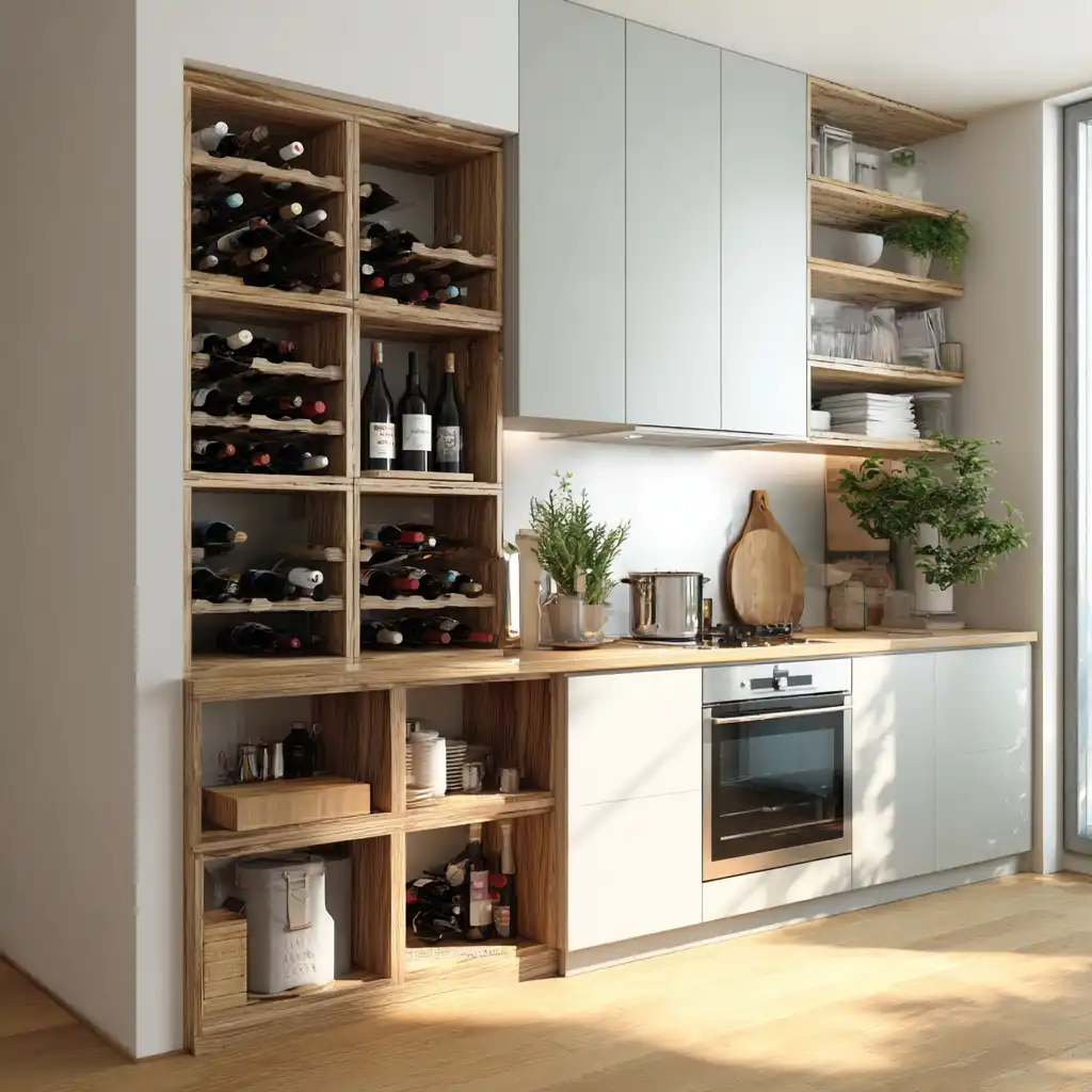 Built-In Wine Cubes kitchen cabinet