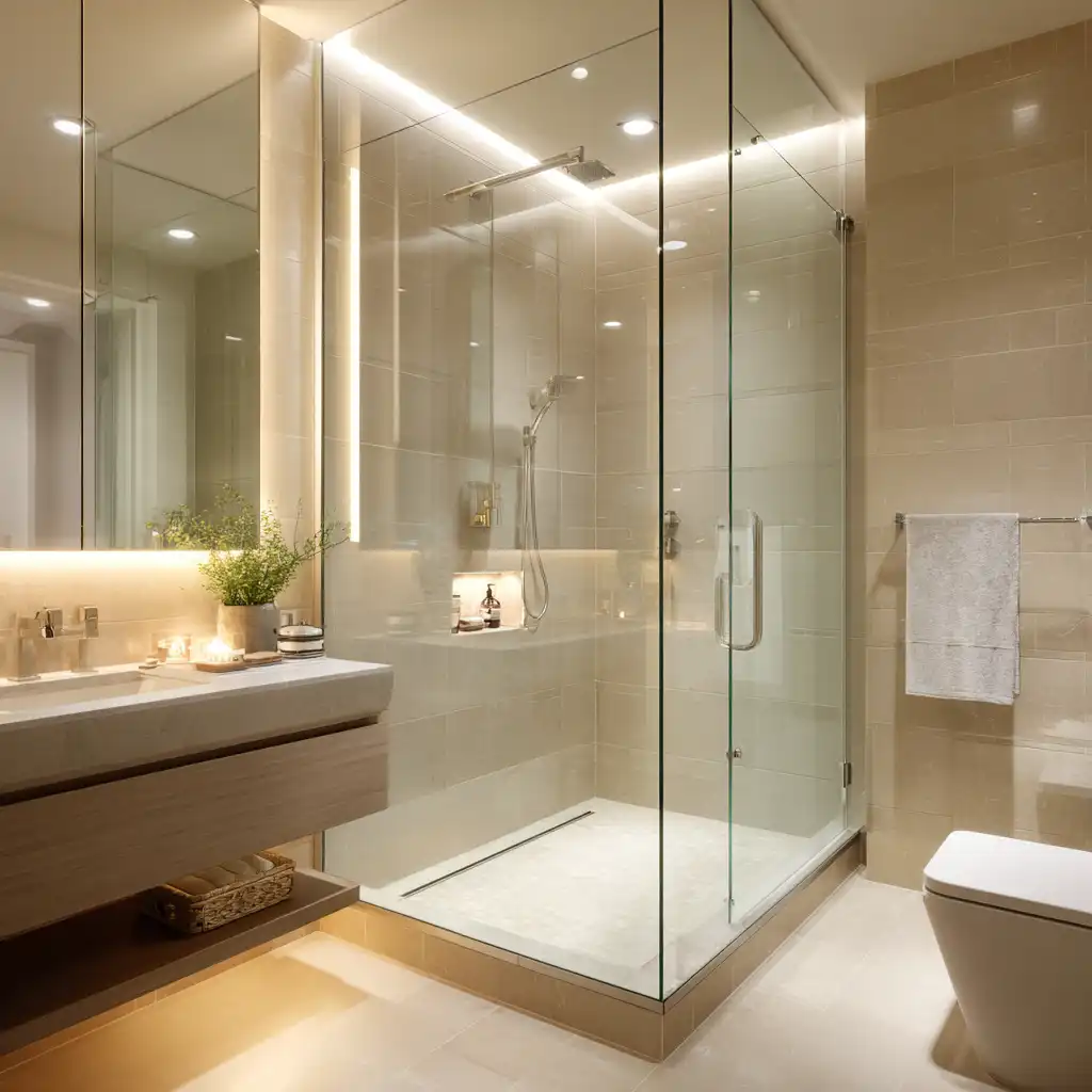 Frameless Glass Shower