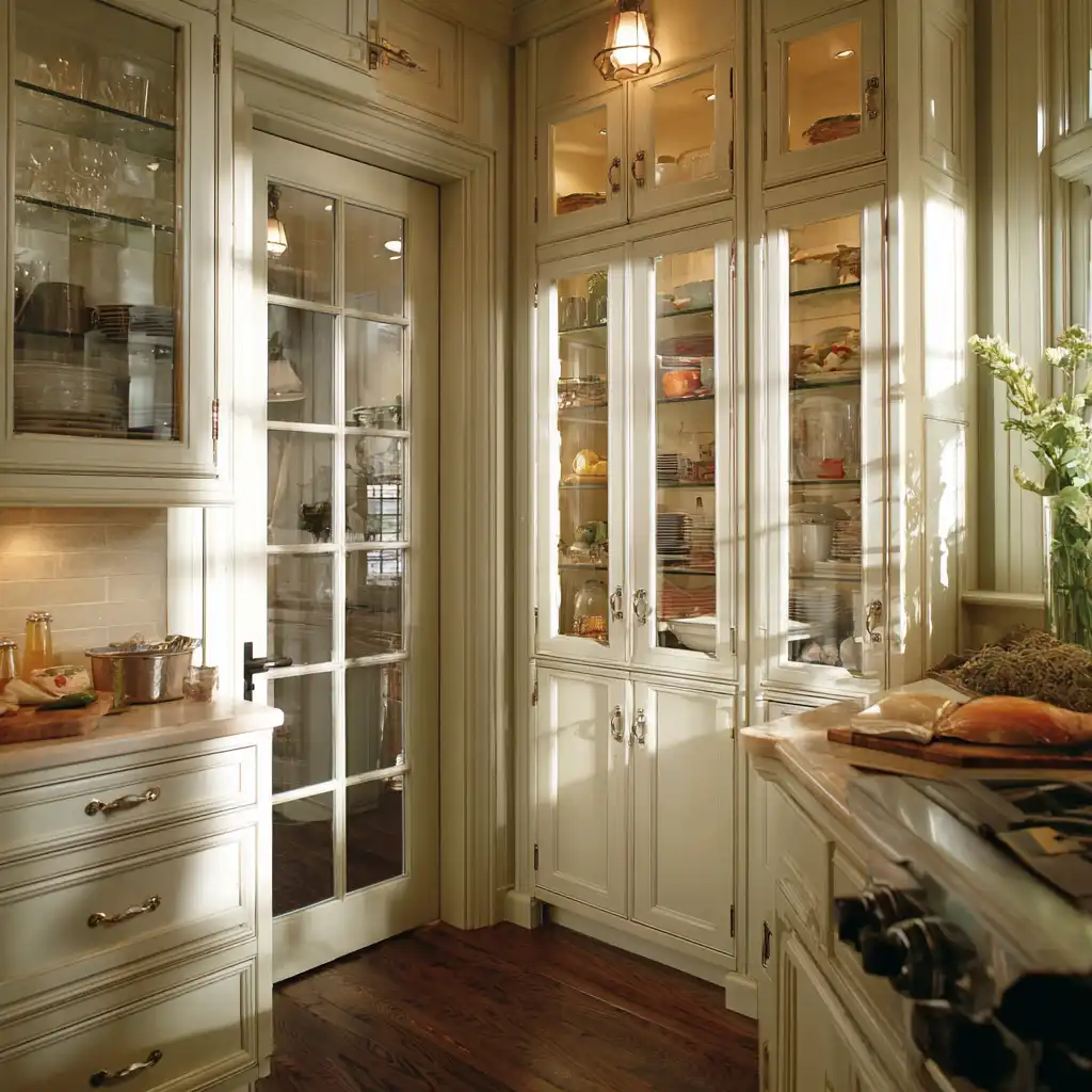 Glass-Front Doors kitchen design