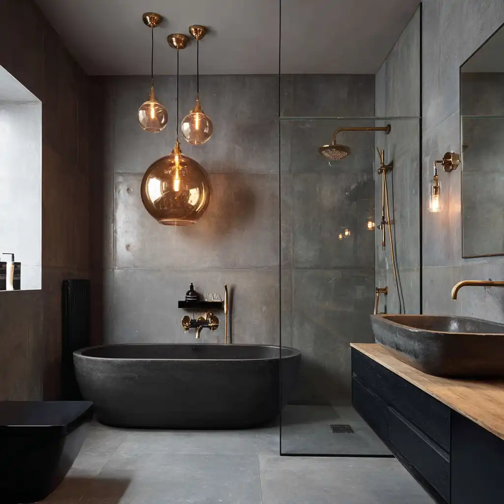 Grey Statement Lighting