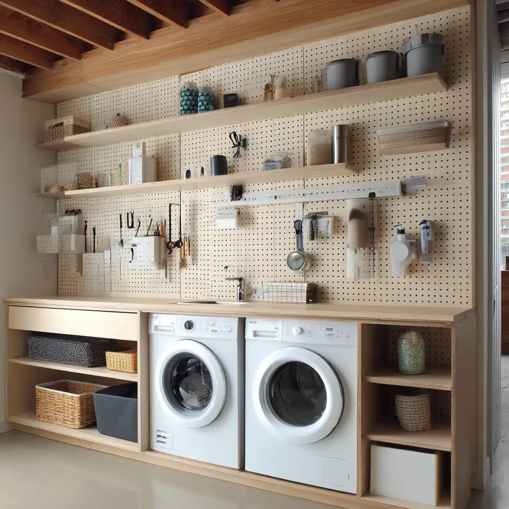 Pegboard Storage Wall