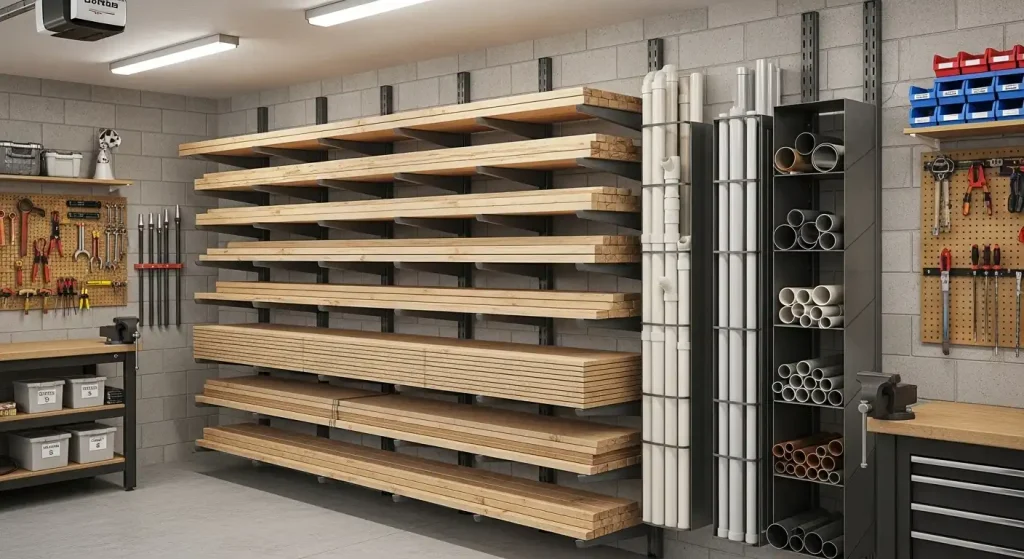 Vertical Lumber and Pipe Rack