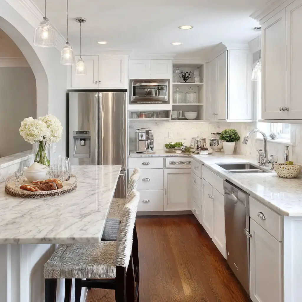  White Marble Countertops