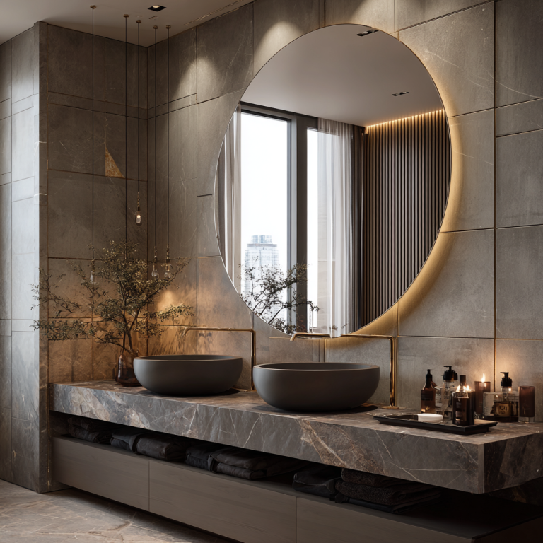 bathroom mirror