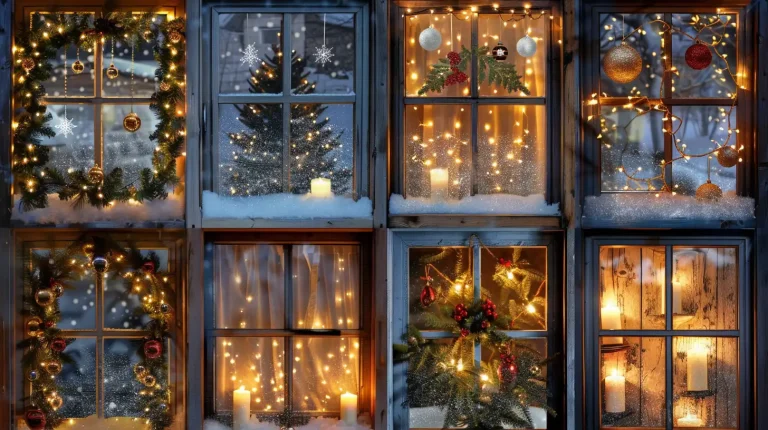 22 Christmas Window Decorations