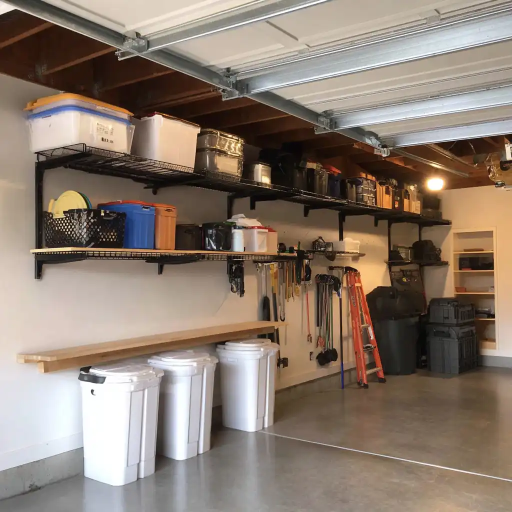 Add Ceiling Storage Racks for Seasonal Items