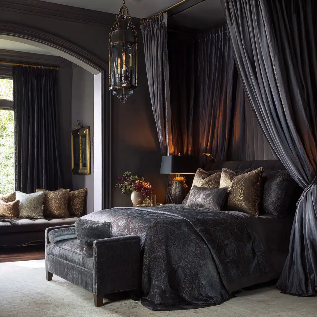 Add Dramatic Drapes for a Luxurious Ambience
