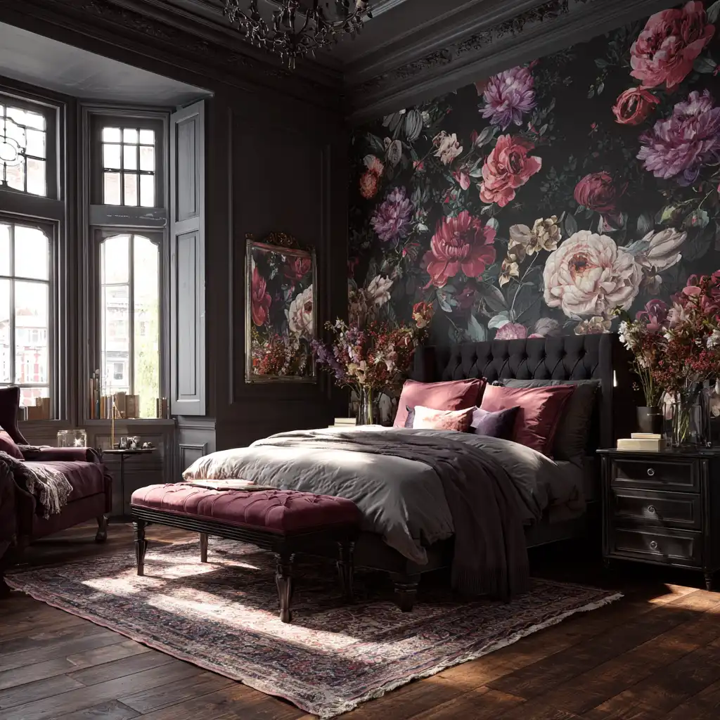  Add Moody Floral Wallpaper