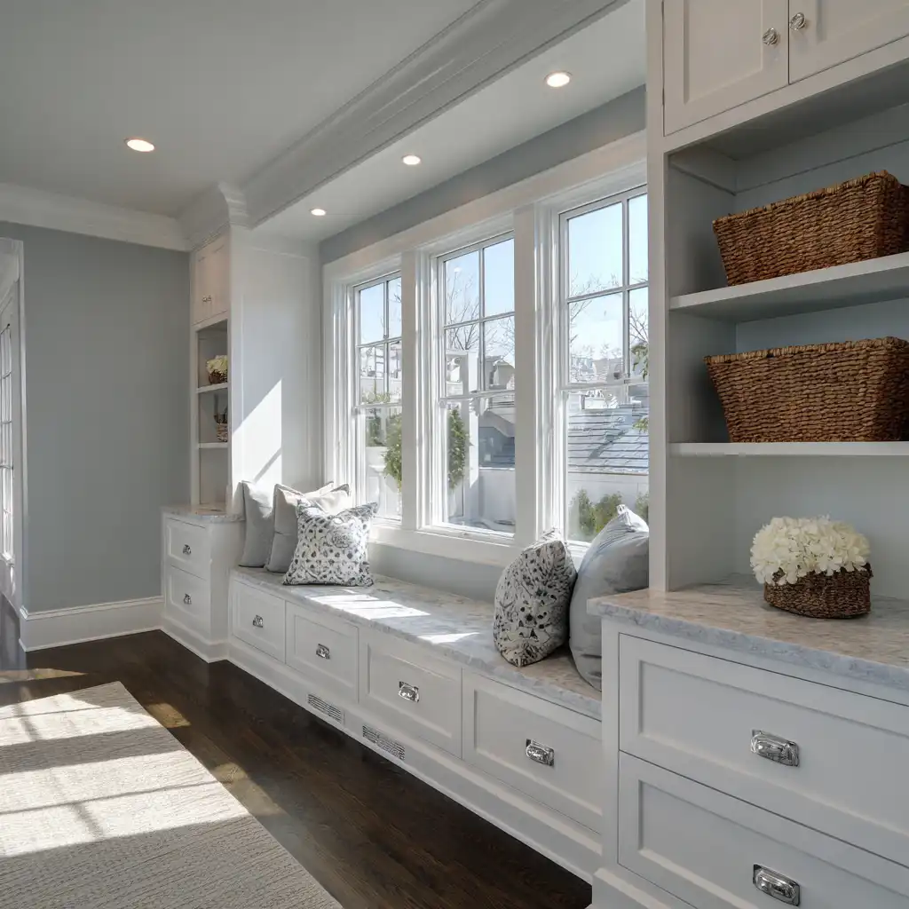 Add Seating with Storage Drawers