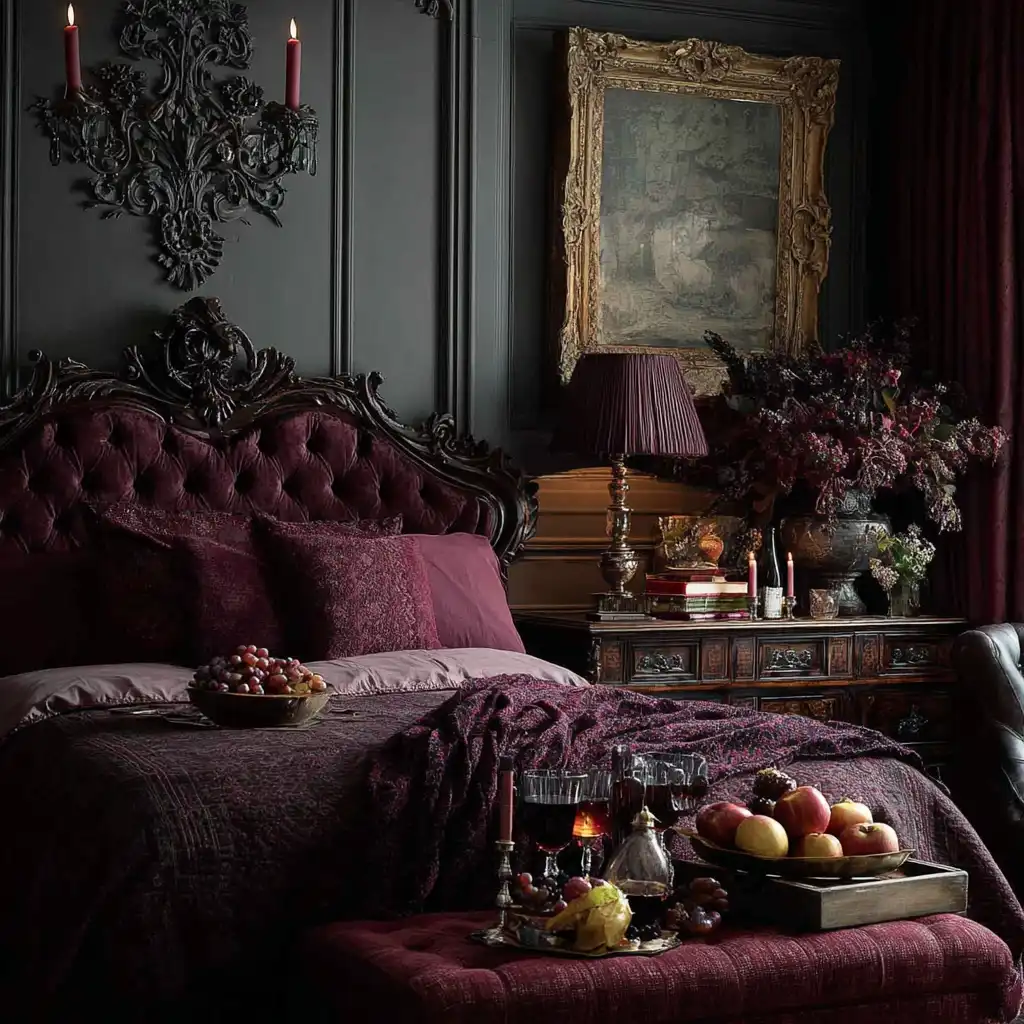 Add a Touch of Burgundy or Wine Accents