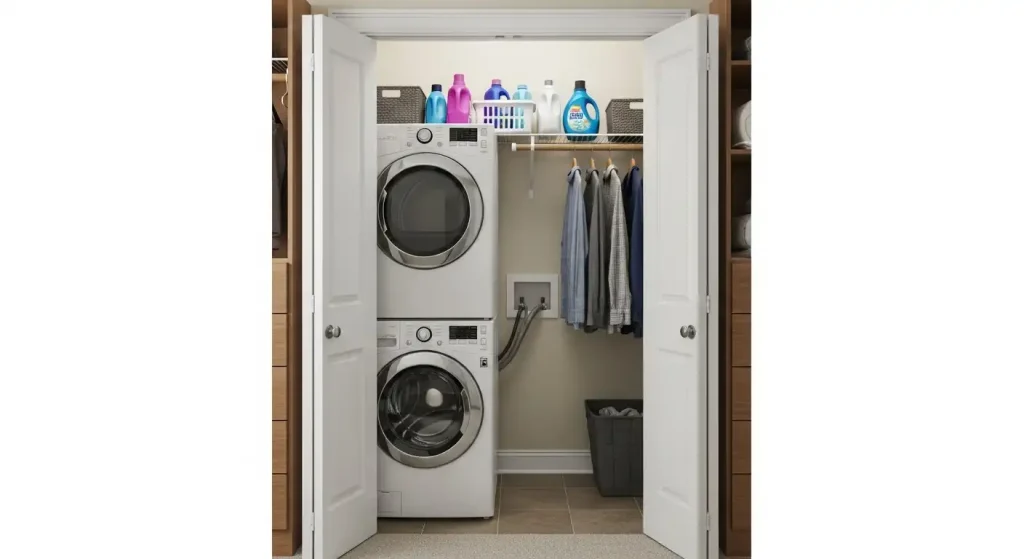 Bi-Fold Door Laundry Closet