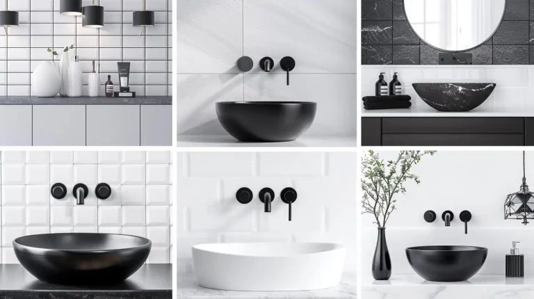 Black white bathroom ideas