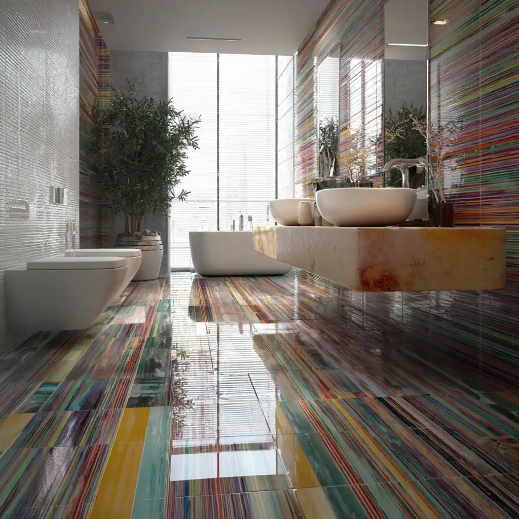 Colorful Mosaic Strips