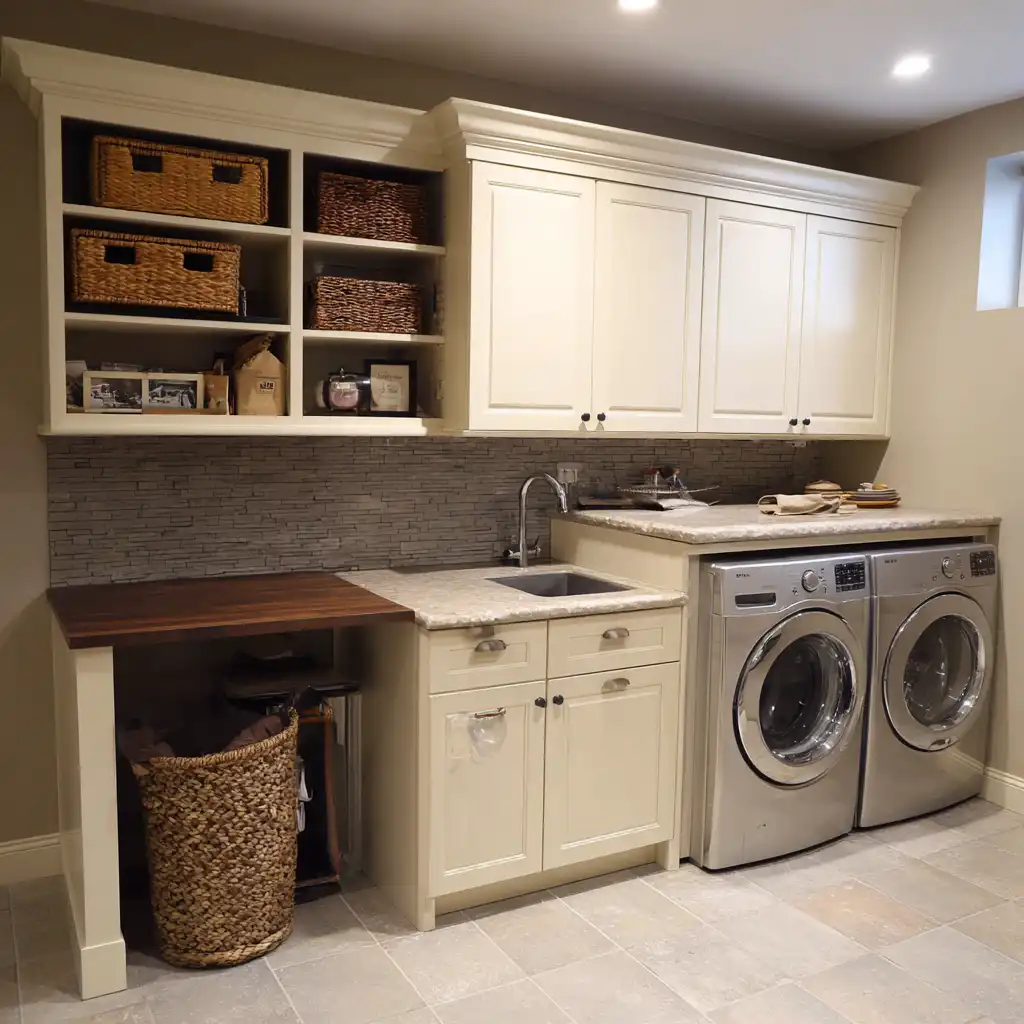 Create a Folding Station with Counter Space