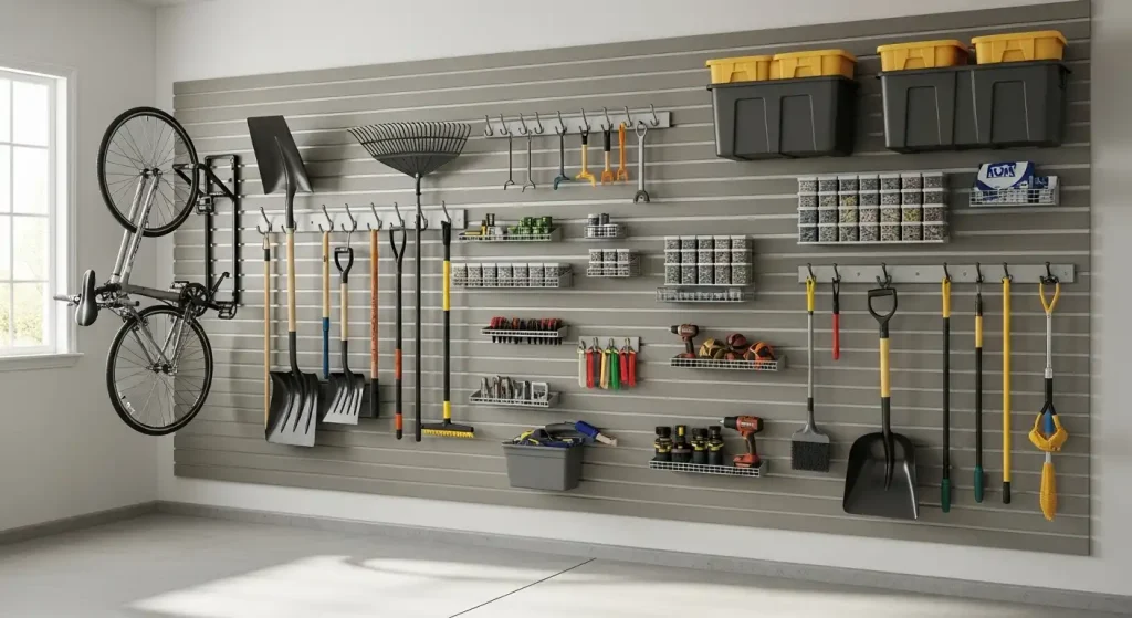DIY Slat Wall System for Adjustable Storage