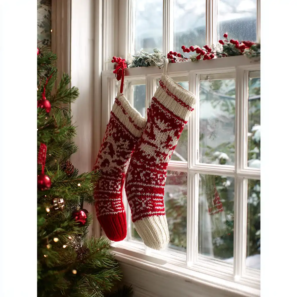 Hang Christmas Stockings by the Window