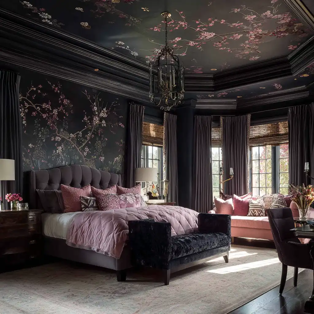 Highlight the Ceiling with Paint or Wallpaper
