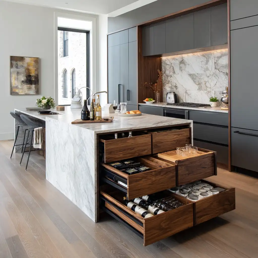 Incorporate Hidden Storage Drawers