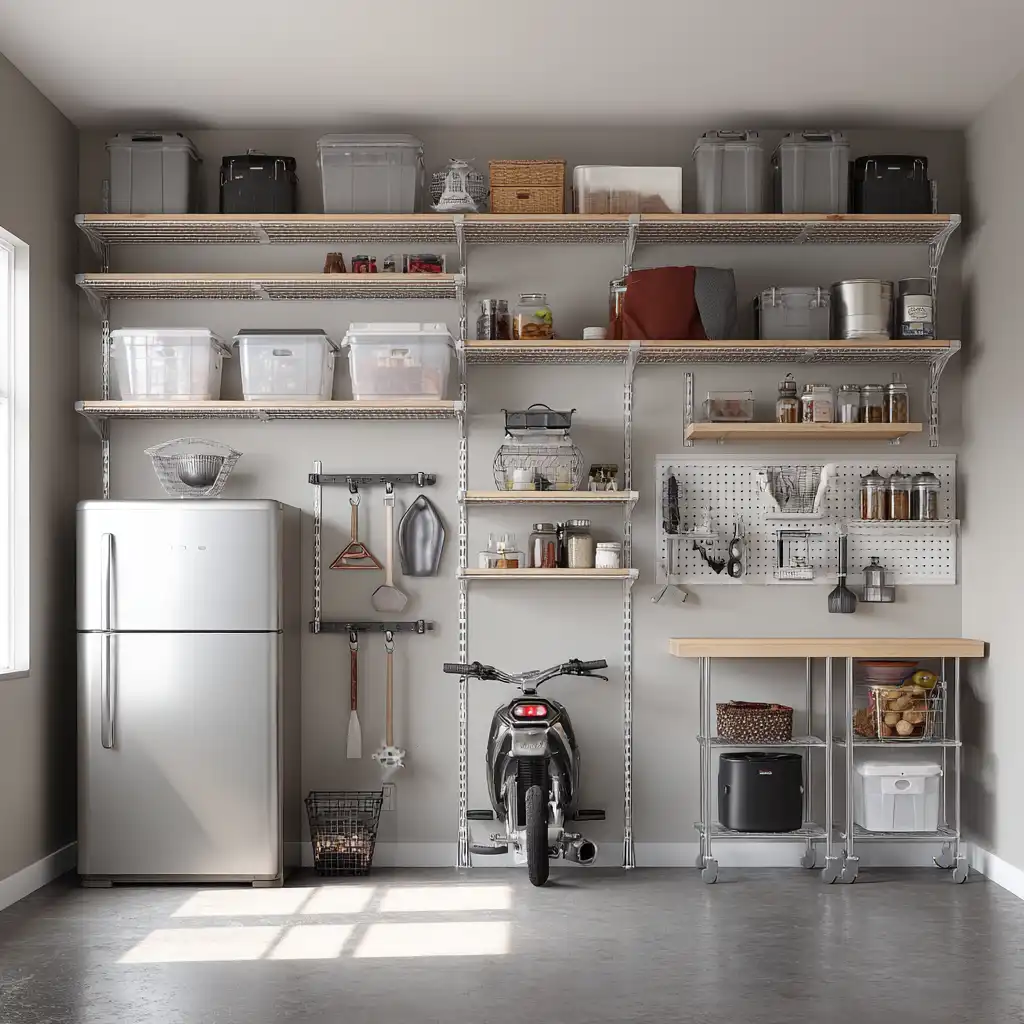 Install Wall-Mounted Shelving