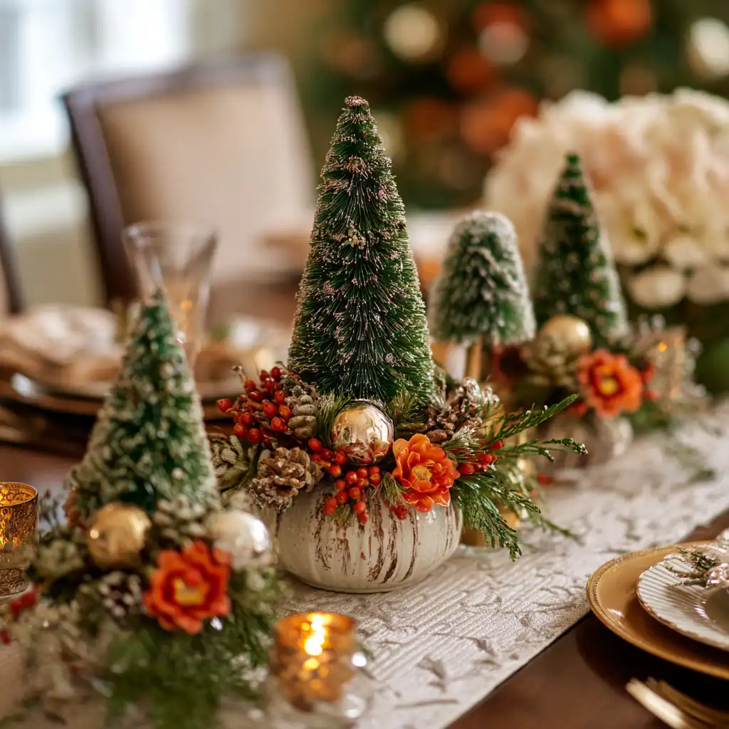 Mini Christmas Tree Centerpiece