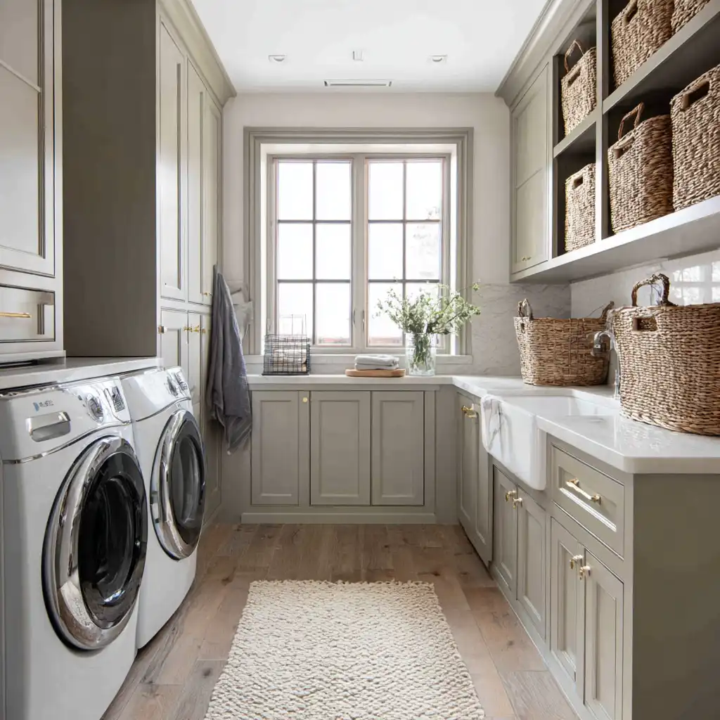 Neutral Color Palette laundry room