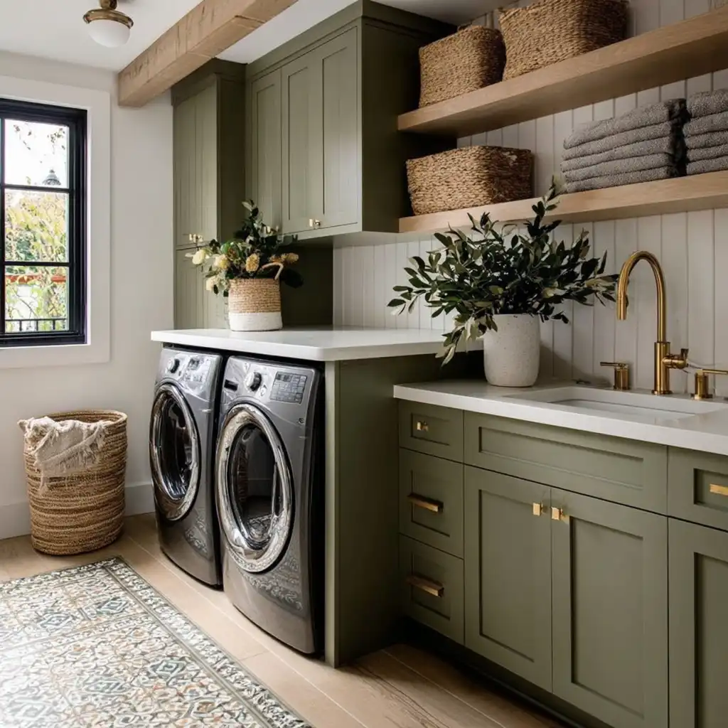 Olive Green for a Rustic Touch