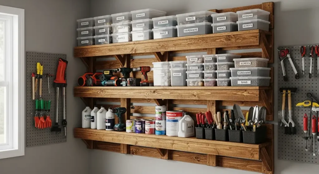 Repurpose Wooden Pallets for Rustic Shelves