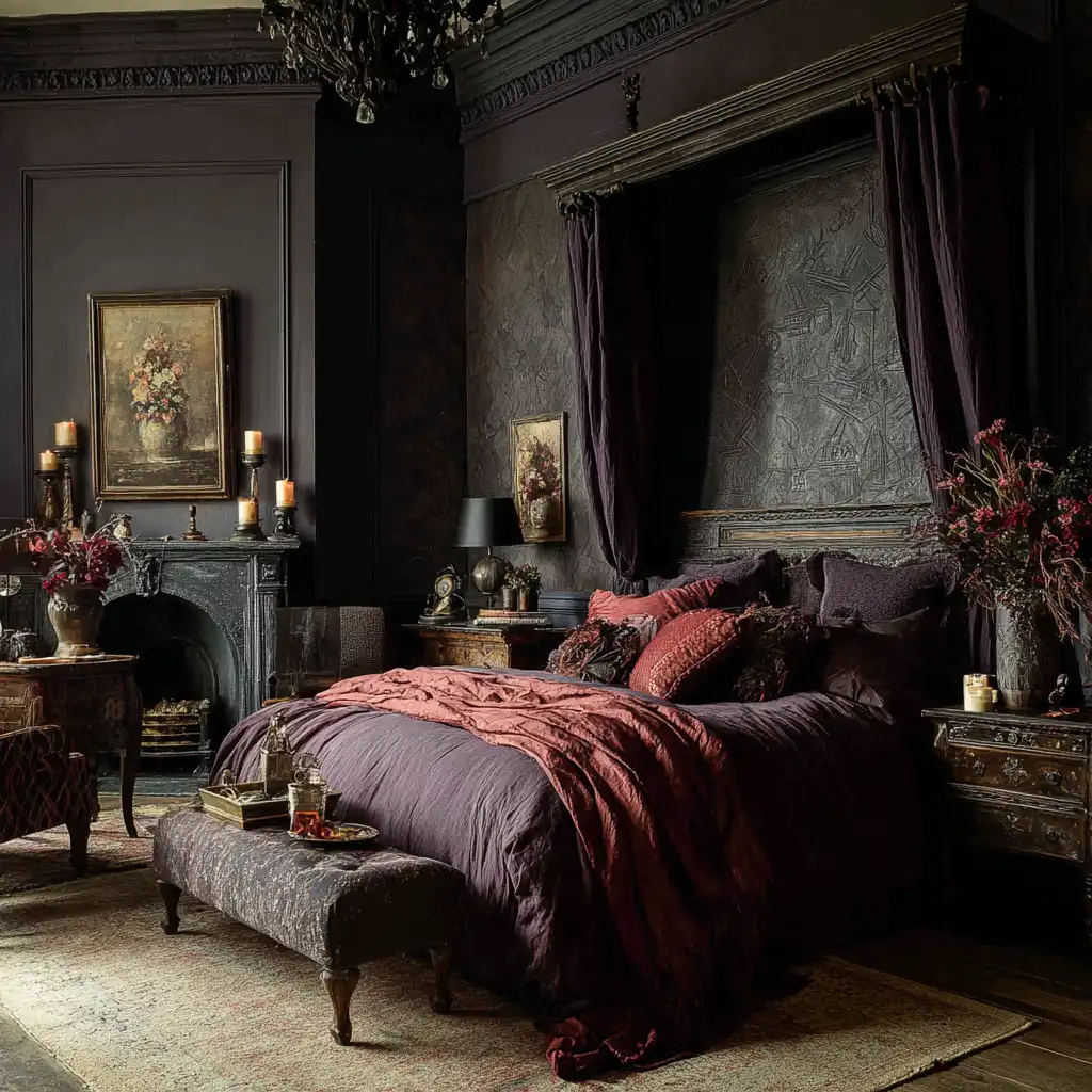 Start with Deep, Romantic Wall Colors