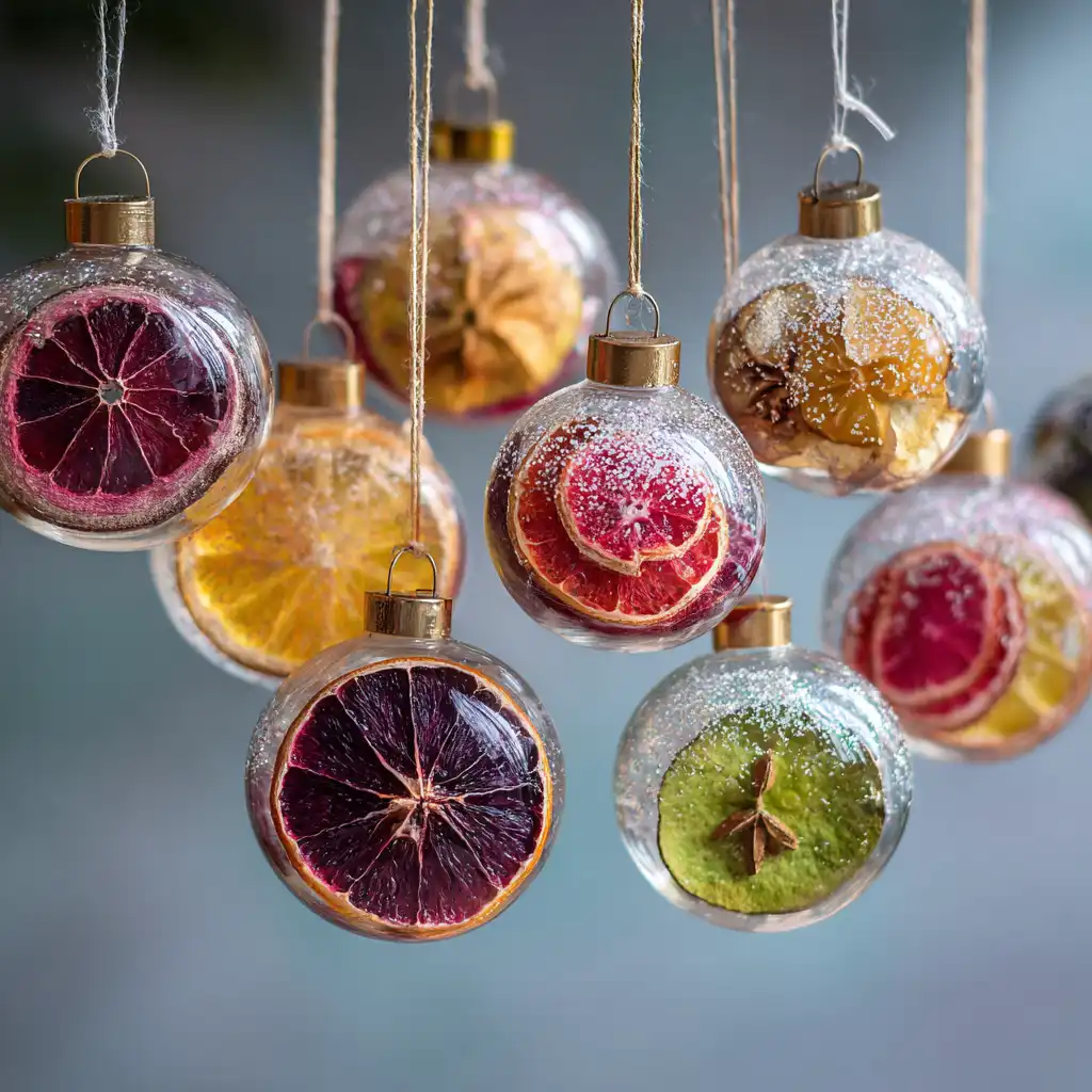 Swap Plastic Baubles for Dried Fruit Ornaments