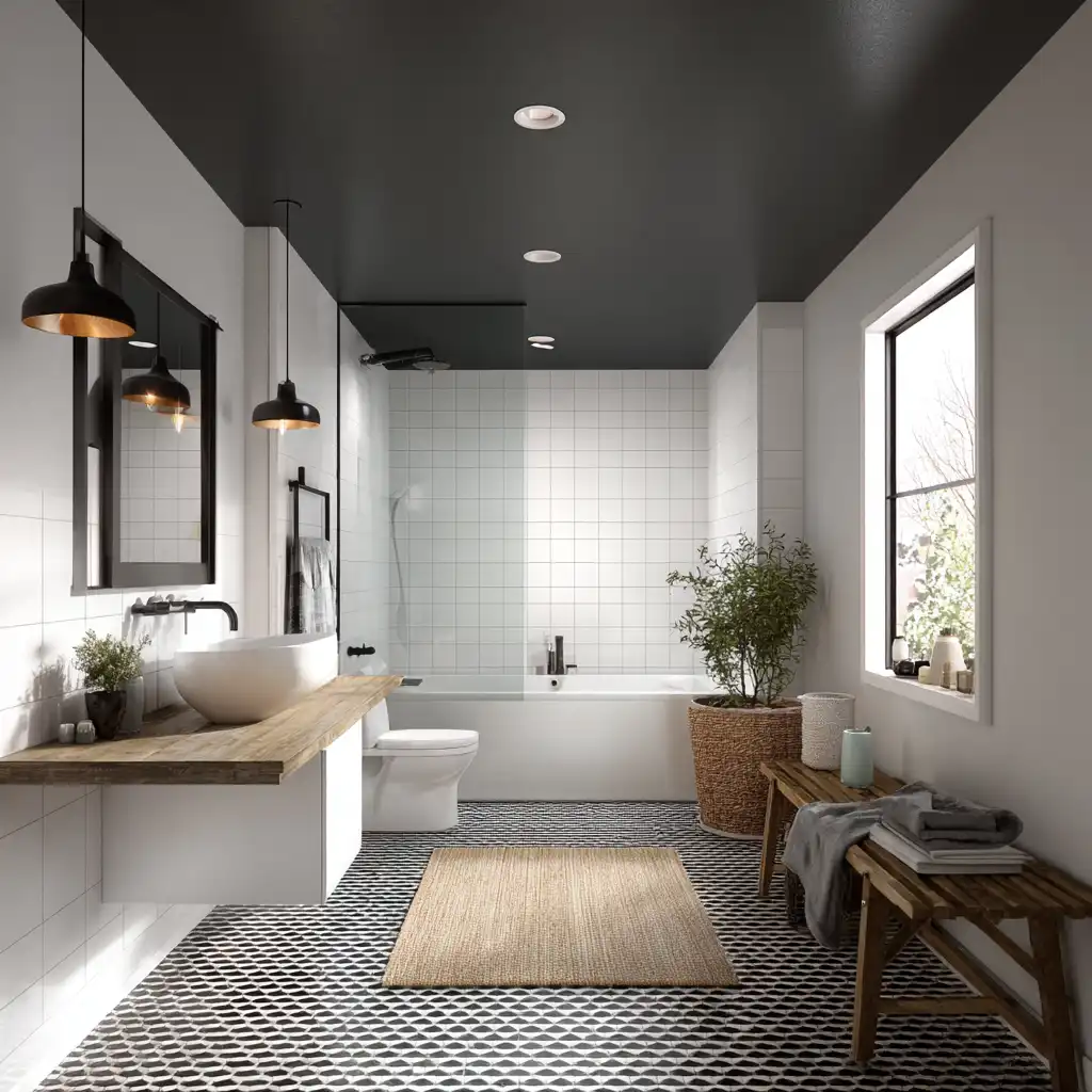 Try Black Ceiling Accents
