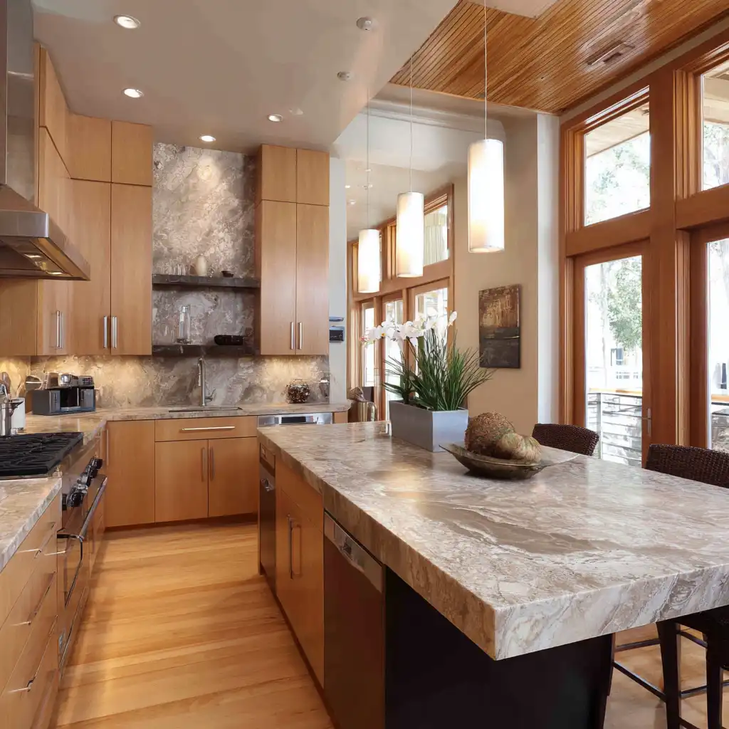 Use Neutral Countertops with Natural Materials