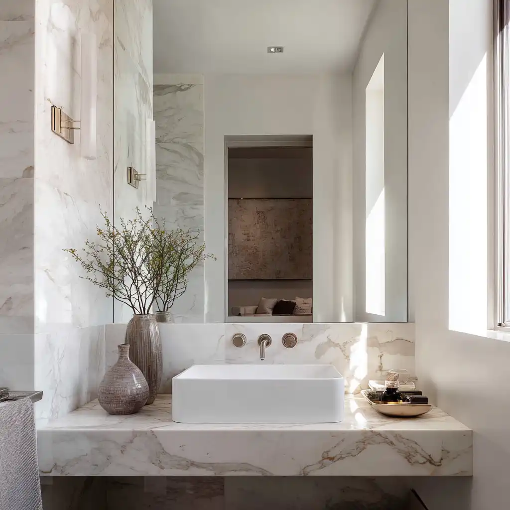 Use a Large Mirror Wall