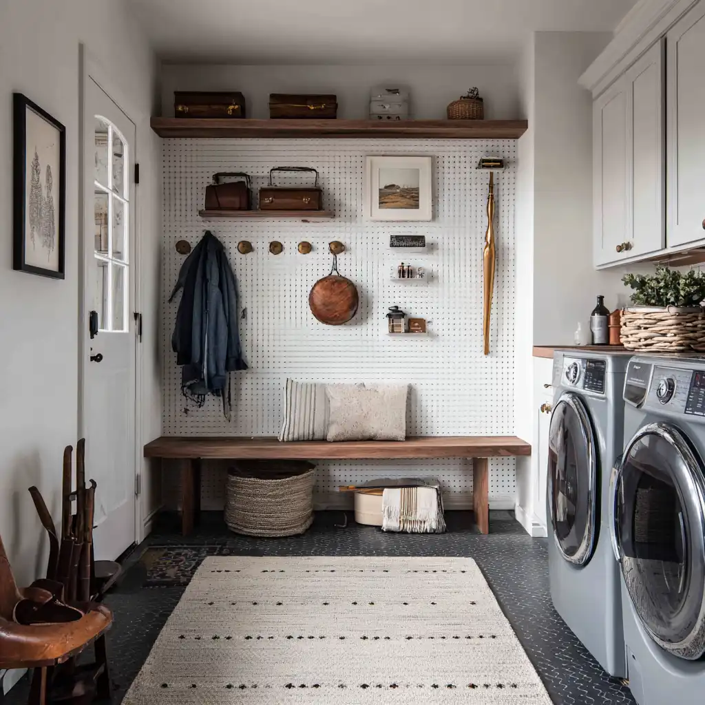 Use a Pegboard Wall for Versatility