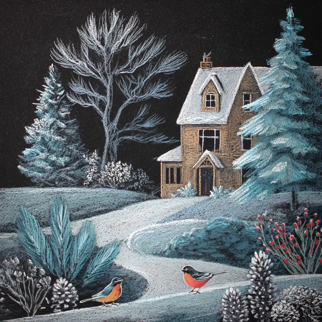 Winter Scene Illustration