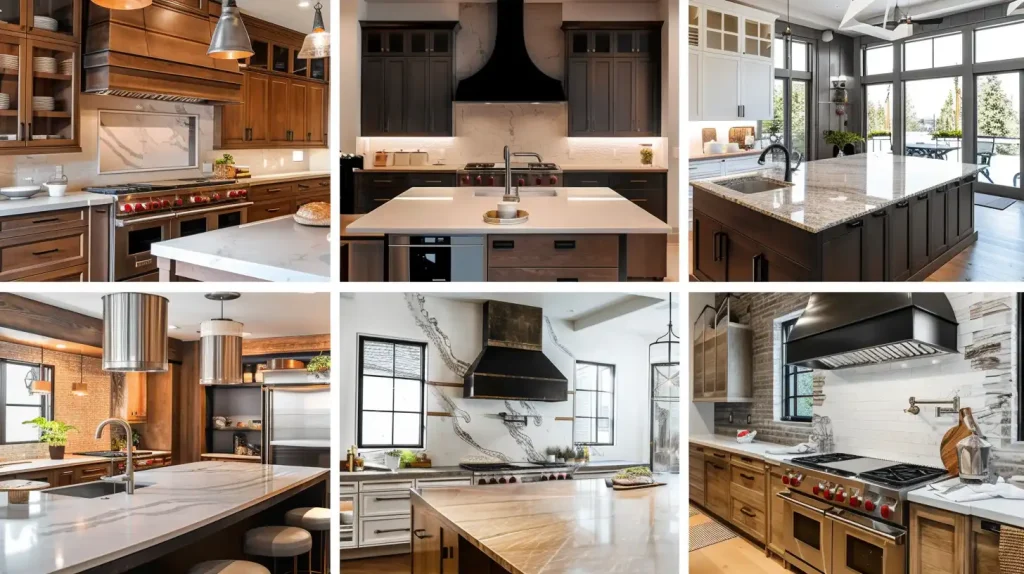 Large Family Island with Central Stove