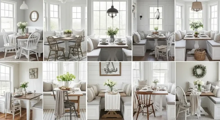 16 Farmhouse Breakfast Nook Ideas