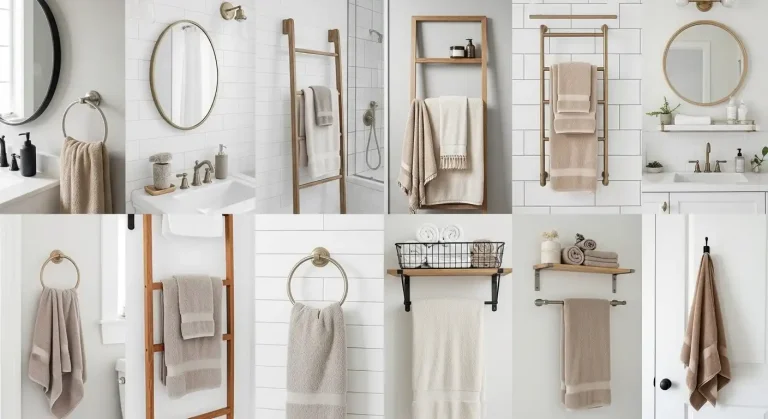 17 Bathroom Towel Hanging Ideas