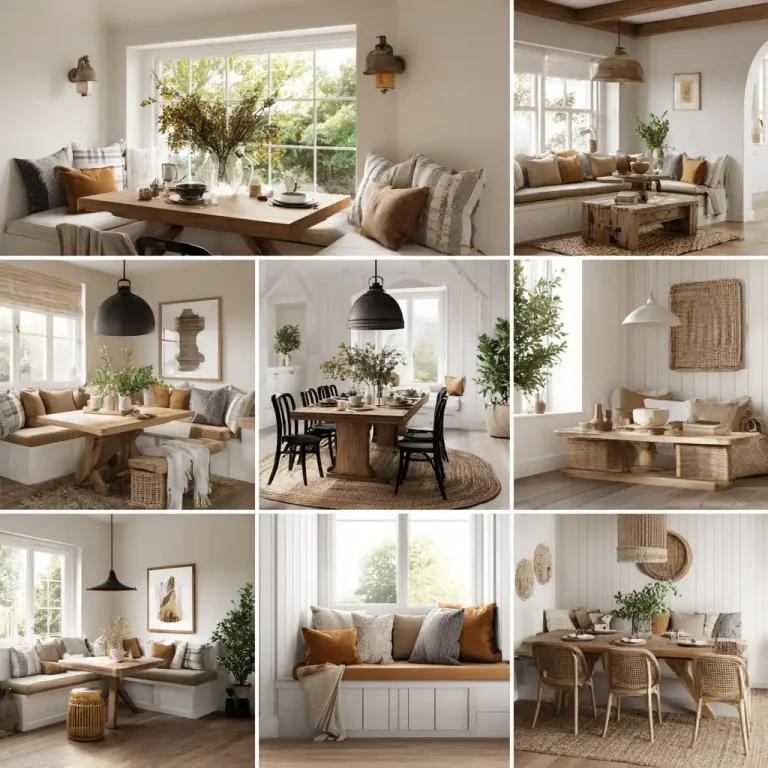 17 Farmhouse Breakfast Nook Ideas
