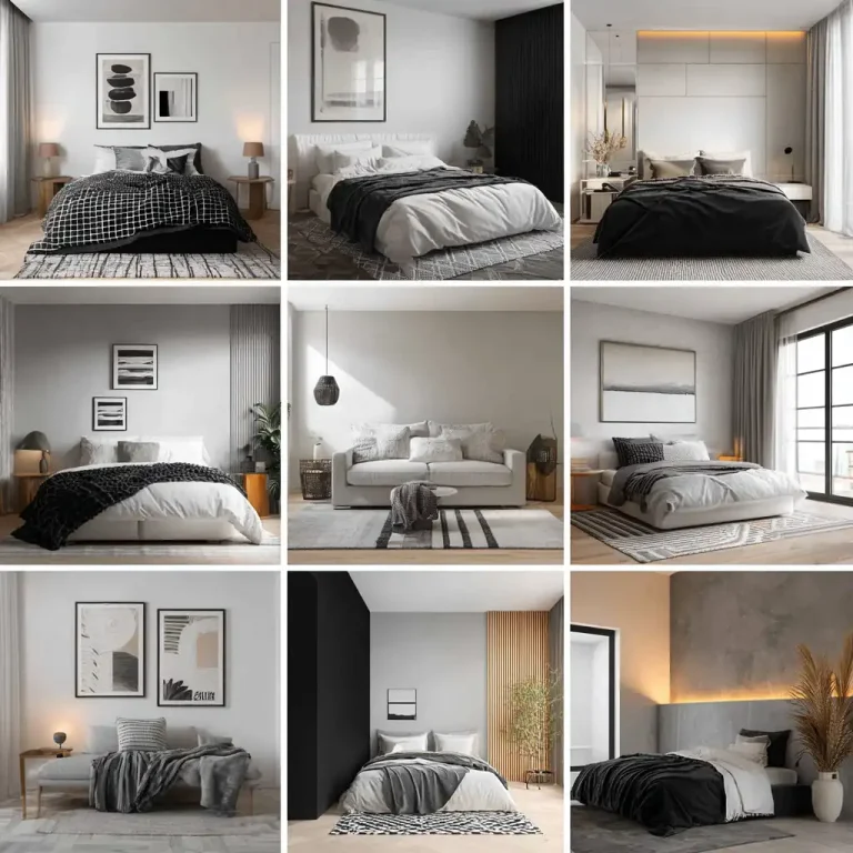 19 Black and White Bedroom Ideas