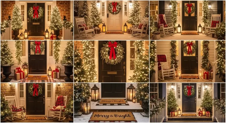 20 Christmas Porch Decorating Ideas