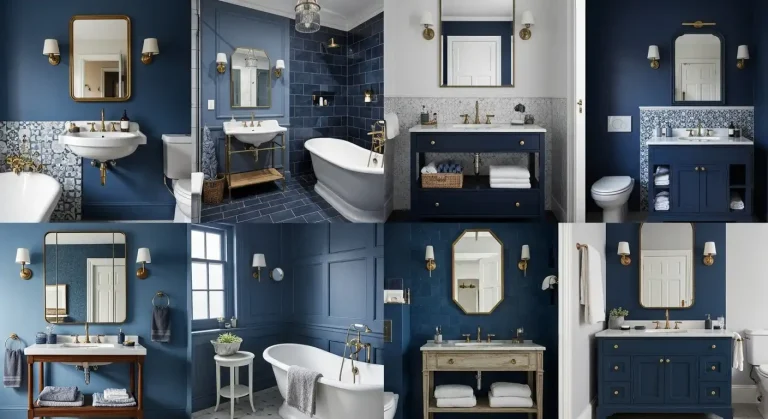 21 Moody Blue Bathroom Ideas