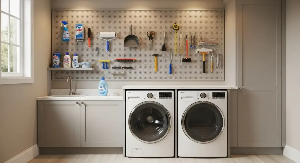 Add a Pegboard for Everyday Tools