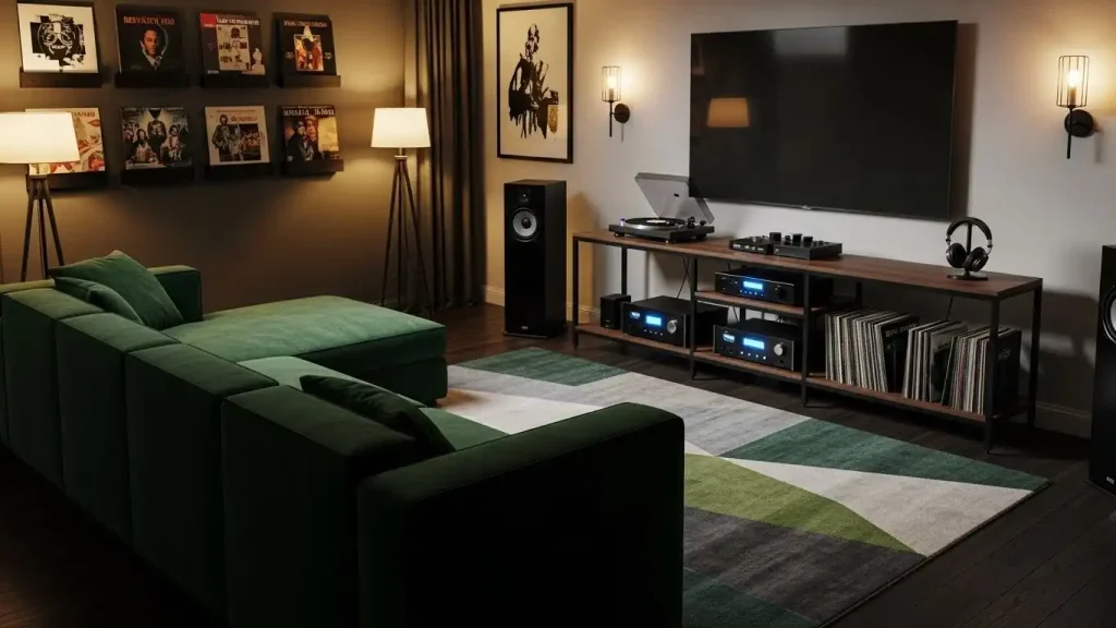 Add a Slim Media Console for Equipment