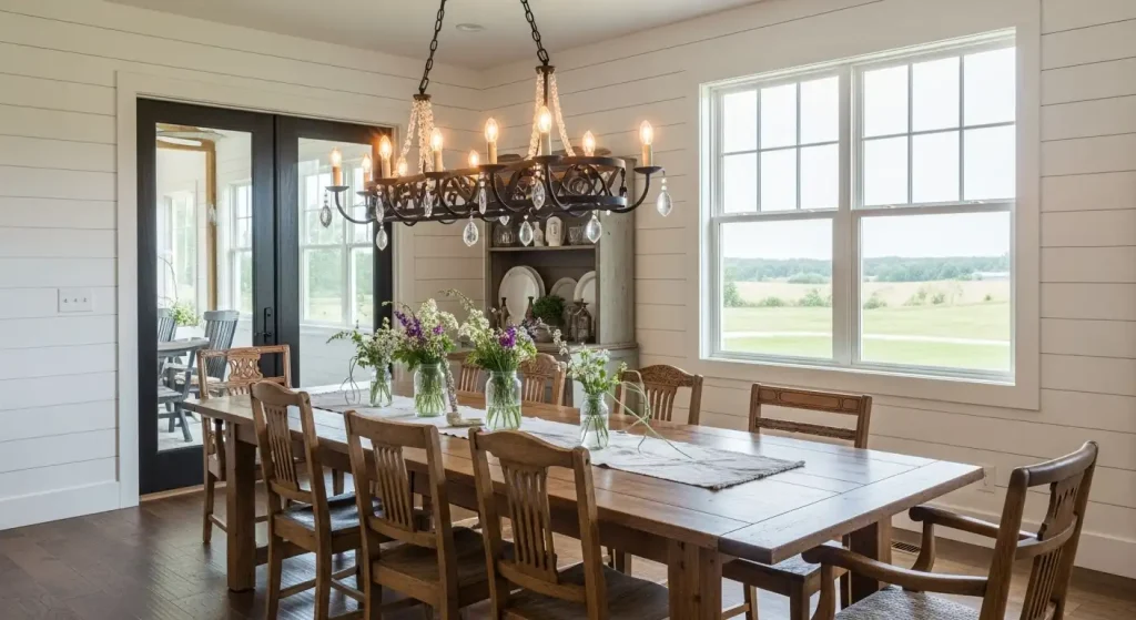 Add a Statement Farmhouse Chandelier