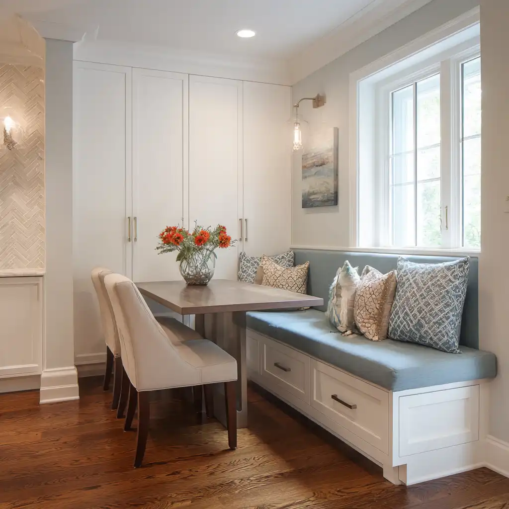  Build a Banquette Dining Nook With Storage Drawers Below