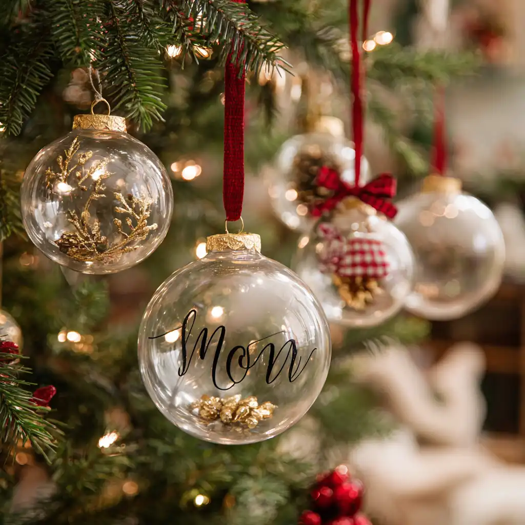  Craft Personalized Ornaments With Clear Plastic Balls