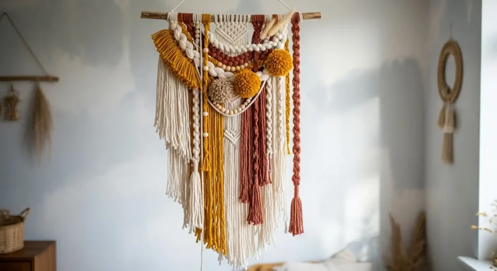 DIY Boho Yarn Wall Hanging
