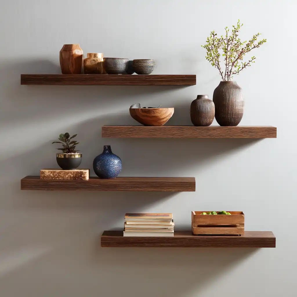 DIY Floating Shelves for Display and Storage